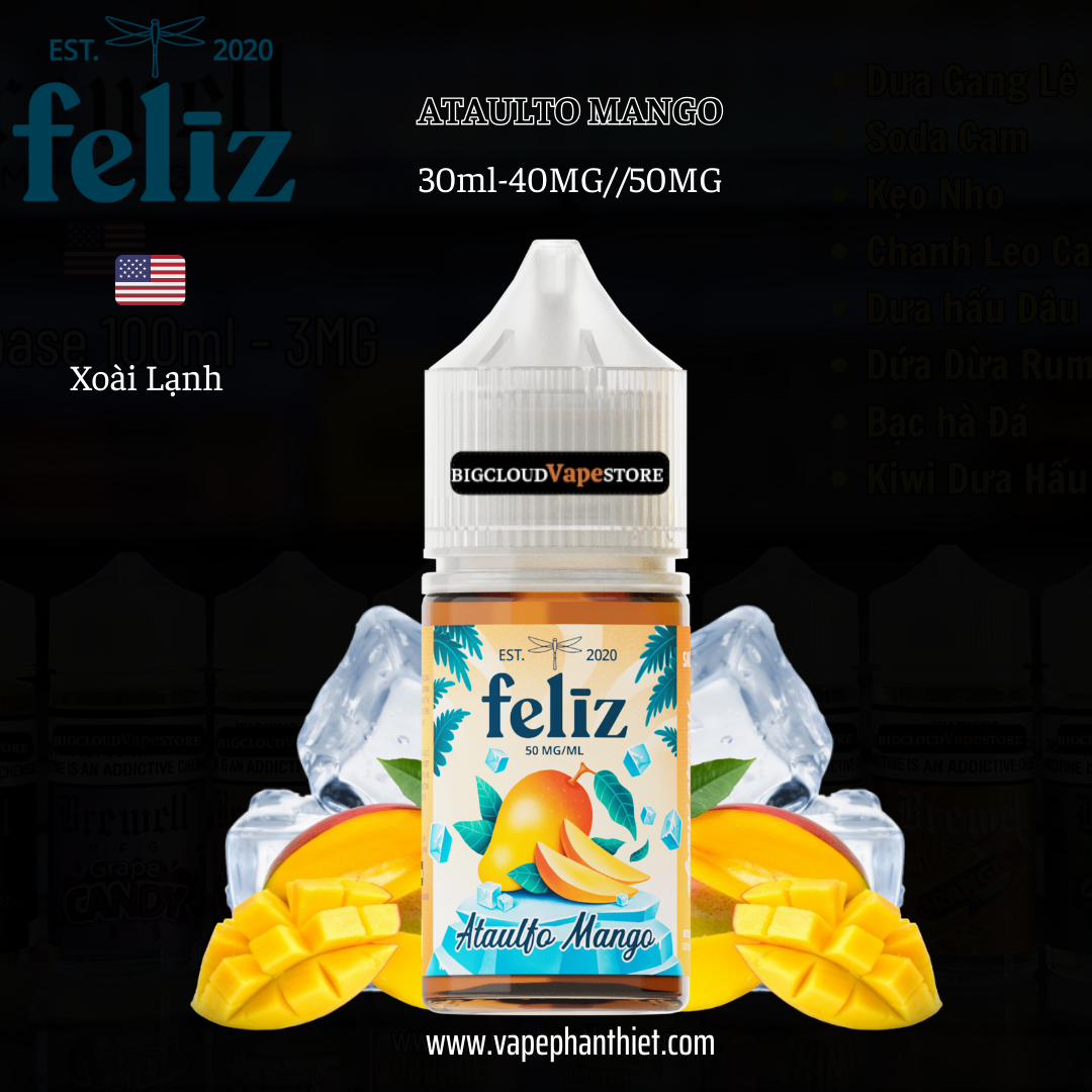 Feliz Salt 30ml 40MG//50MG Xoài Lạnh